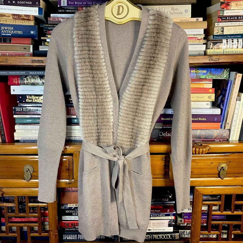 Brunello Cucinelli Cashmere Knit Mink Fur Cardigan